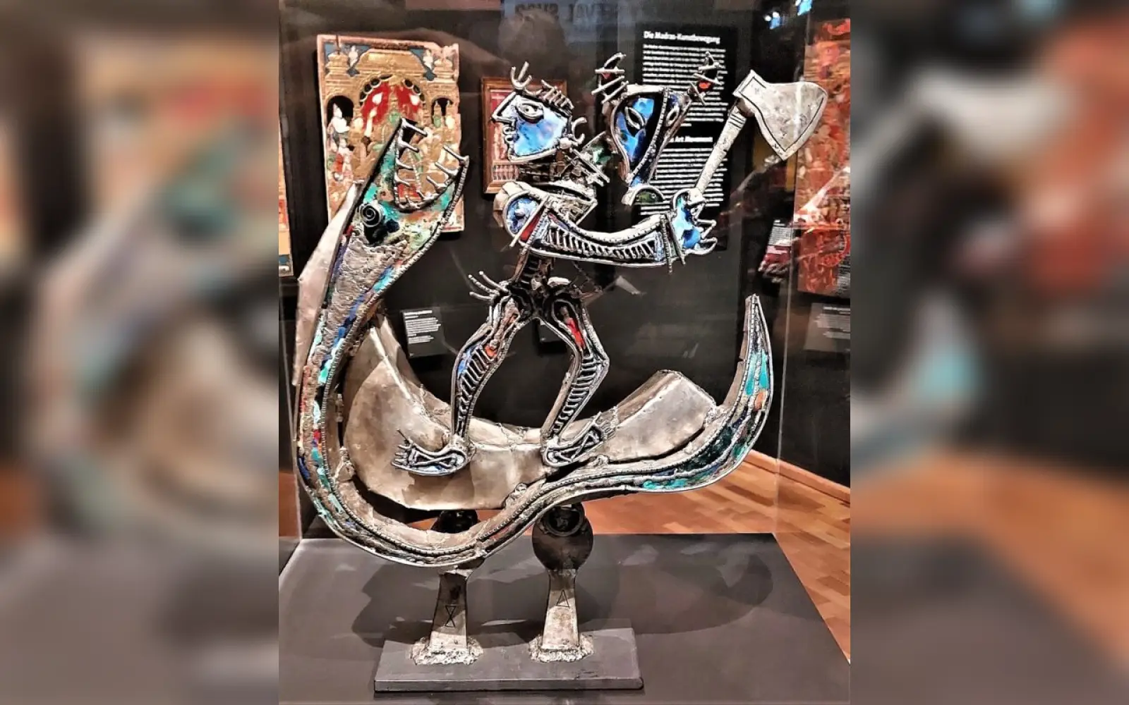 Shankar Nandagopal Skulptur "Das Boot", Foto: Rainer Schoder