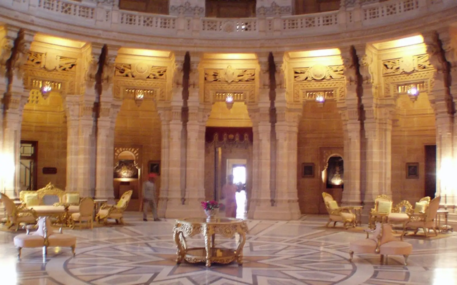 Die Lobby im Umaid Bhawan Palace. Foto: Dan