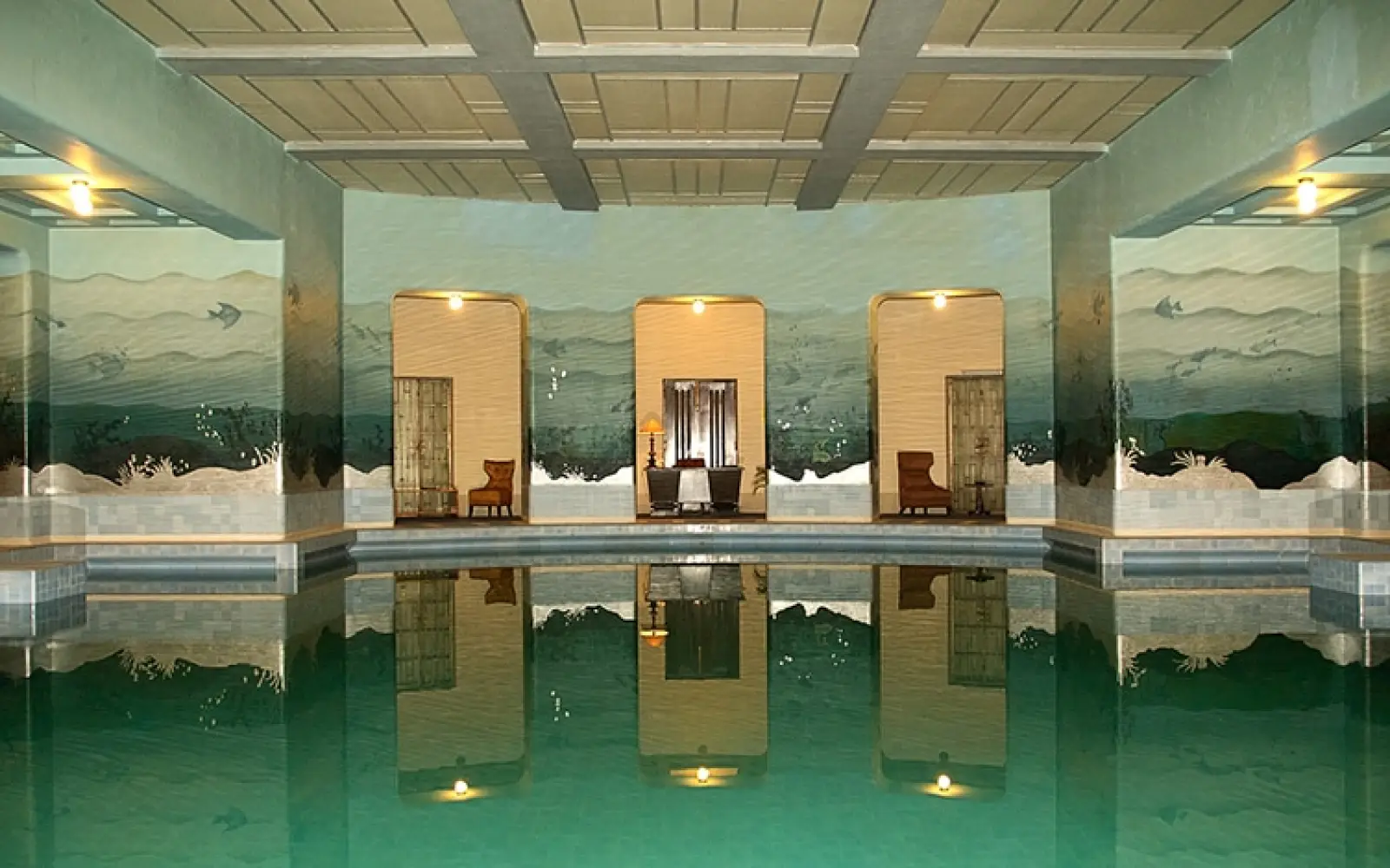 Das ist schon wirklich sehr luxuriös: das Schwimmbad im Umaid Bhawan Palace. Foto: Sandra Cohen-Rose