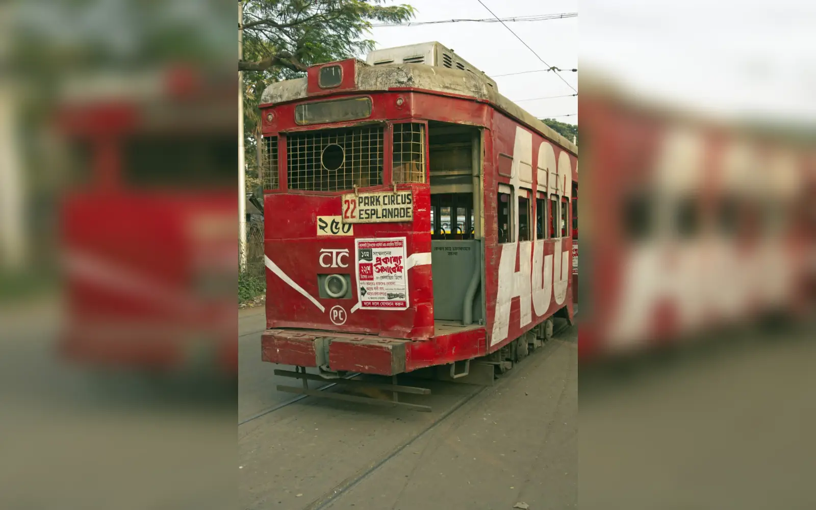 Historische Straßenbahn von Kalkutta