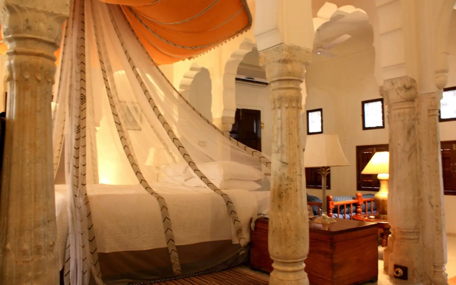 Samode Palace, Zimmer 216. Foto: Maja