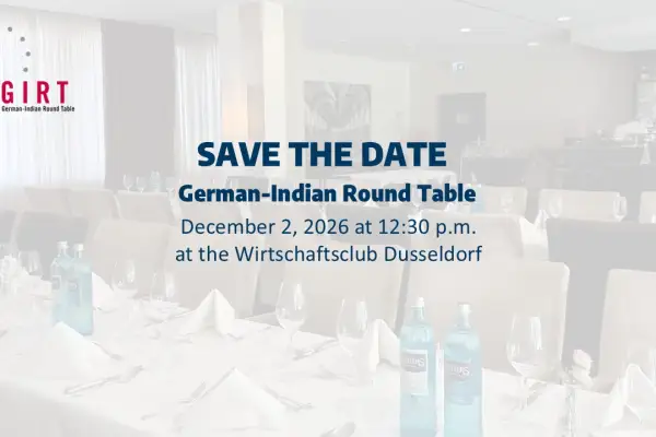 Jörg Podehl lädt zum German-Indian Round Table Düsseldorf
