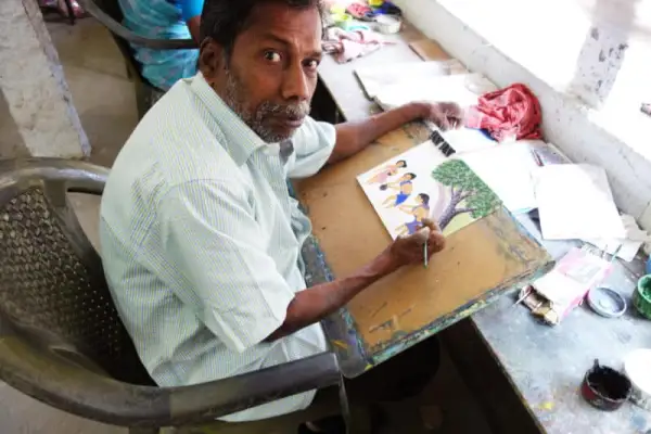 Kunst, die hilft: Bindu Art, eine besondere Galerie in Mahabalipuram
