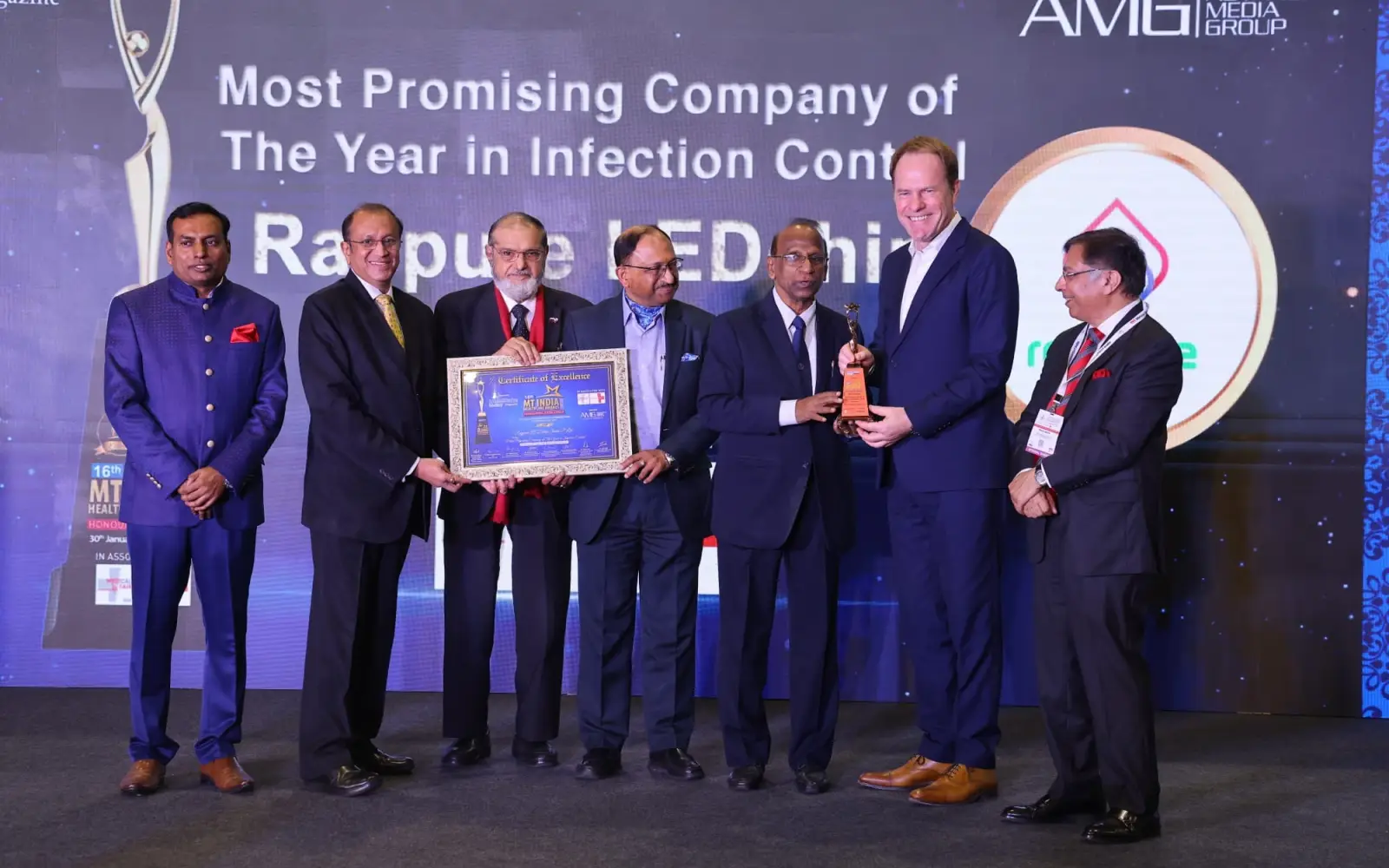 Oberbürgermeister Dr. Stephan Keller bei der Verleihung der MT India Healthcare Awards auf der Medical Fair India am Freitag, 30. Januar 2026. Foto: Messe Düsseldorf