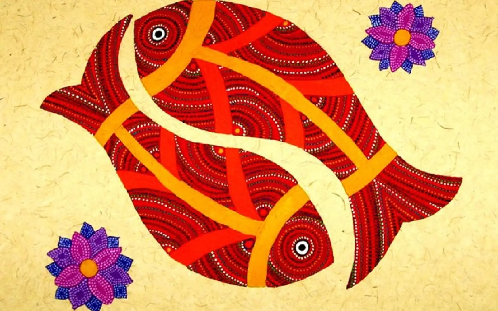 Kunstwerk der Gond-Malerei