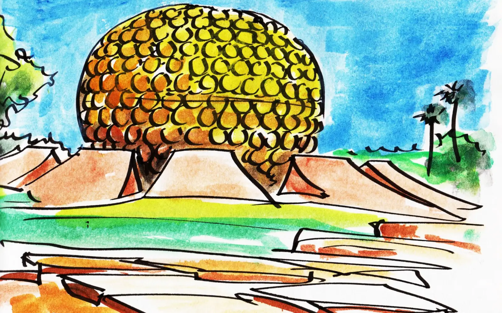 Auroville Matrimandir, Rainer Schoder