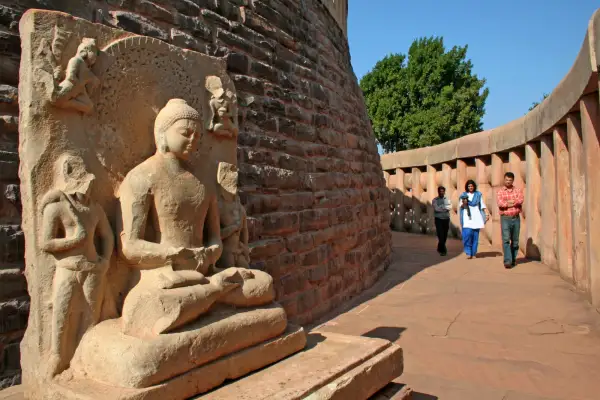 Der buddhistische Pilgerort Sanchi