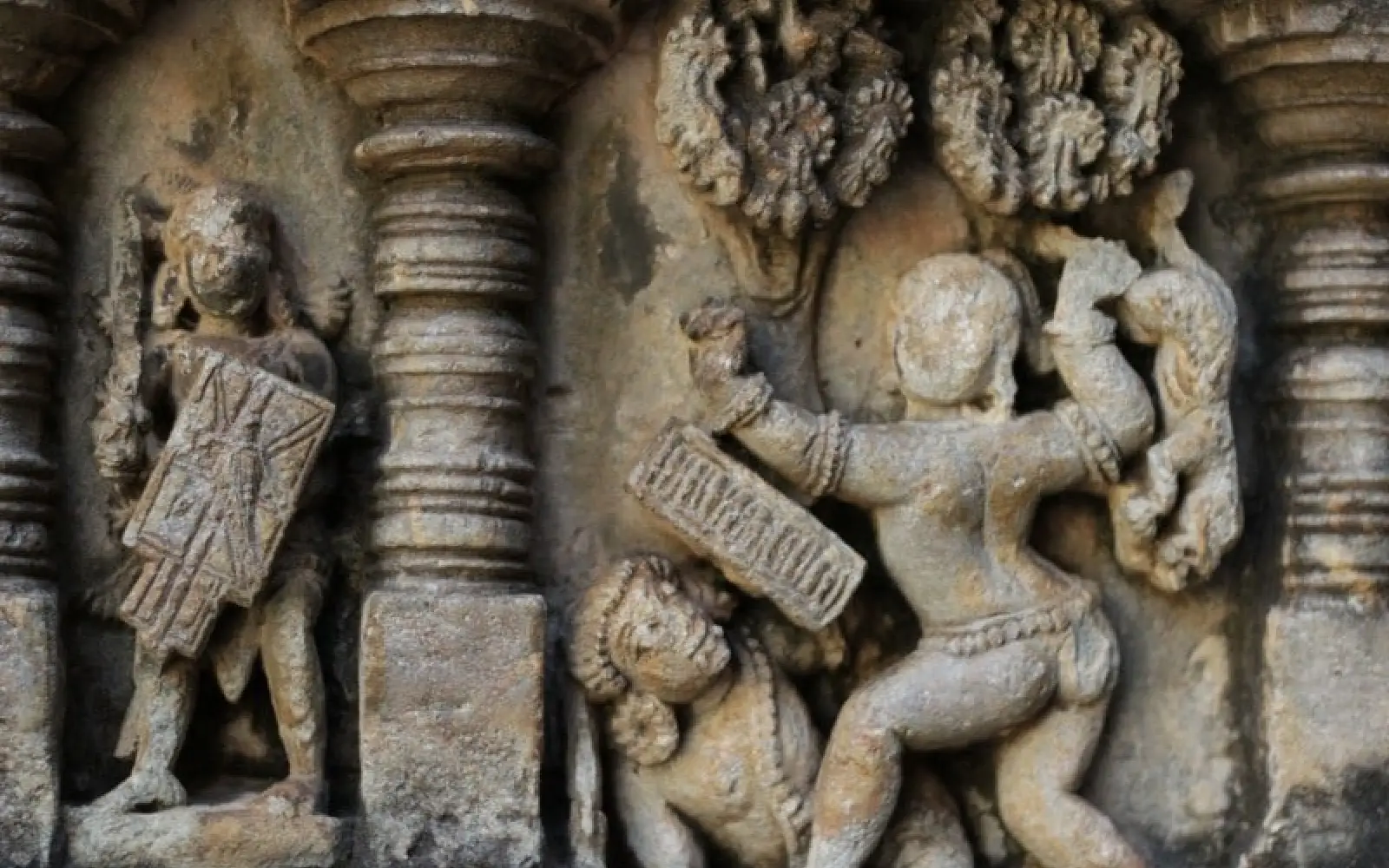 Steinmetzarbeit an einem Tempel in Amritapura. Foto: Lingaraj G J