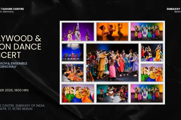 Anne Dietrich und TanzART kirschau tanzen Bollywood im Tagore Centre Berlin