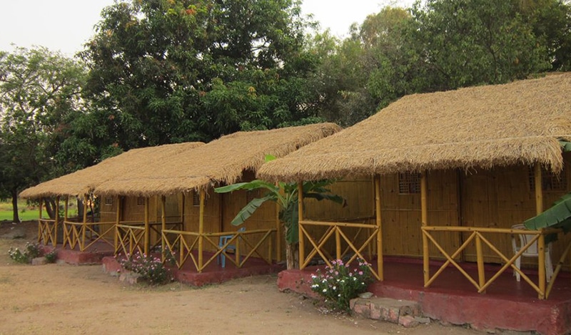 Bambus-Hütten. Foto: Gowri Resort