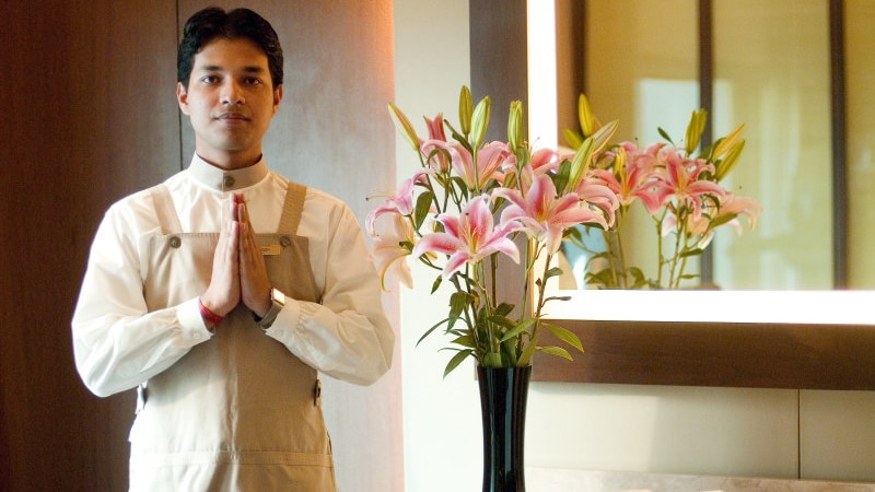 In Indien behandelt man den Gast üblicherweise wie einen Gott (hier im Hotel Oberoi). Foto: Saptarshi Biswas