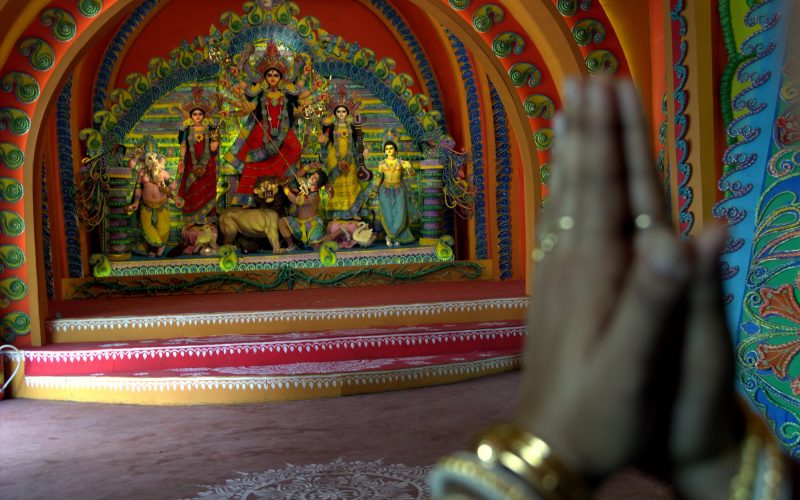 Die Durga Puja ist eines der wichtigsten Feste im Hinduismus. Foto: Dabansu Saha