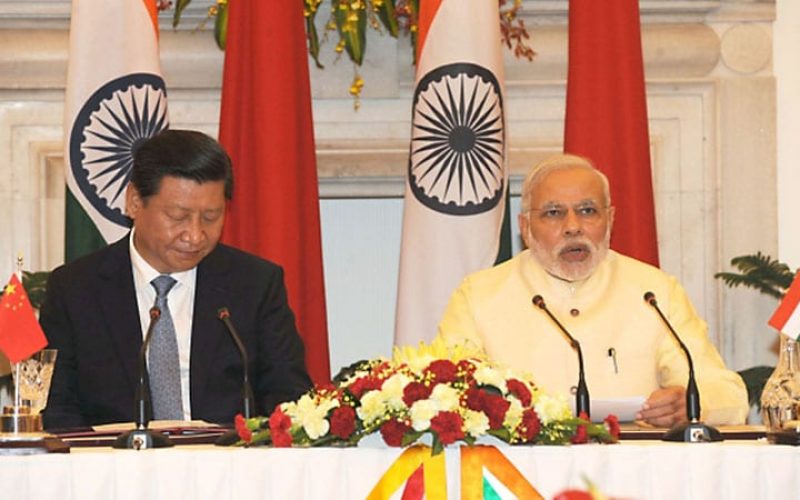 Indiens Premierminister Narendra Modi (rechts) mit Chinas Staatspräsident Xi Jinping im September 2014. Foto: Narendra Modi (flickr ccl)